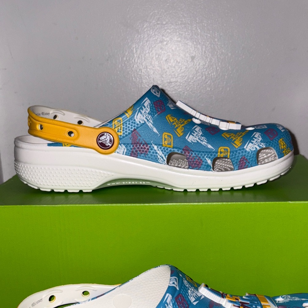 Disney  Blue and White Crocs - Picture 5 of 6